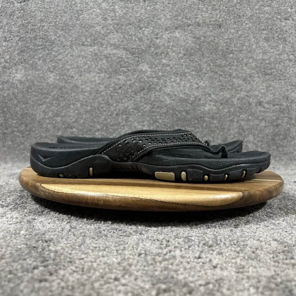 Hobibear Men’s Size EU 42 US 9 Black Casual Beach Outdoor Thong Flip Flops Used